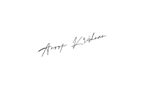 Anoop Krishnan name signature